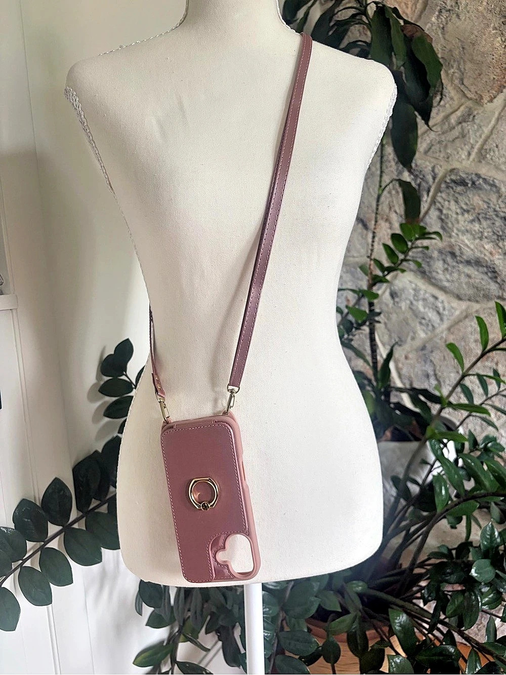 Pink Crossbody Phone Bag Like New